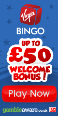 Get a 100% match deposit bonus at Virgin Bingo